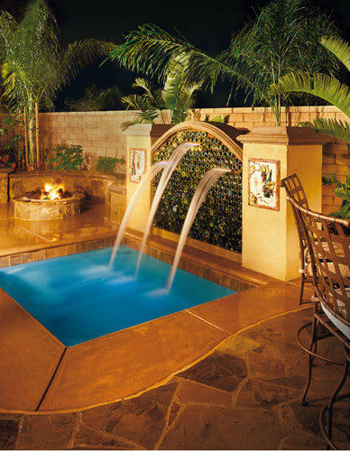 Silkflow Pool Waterfall - Poolshop.com.au Silkflow Pool Waterfall - Poolshop.com.au